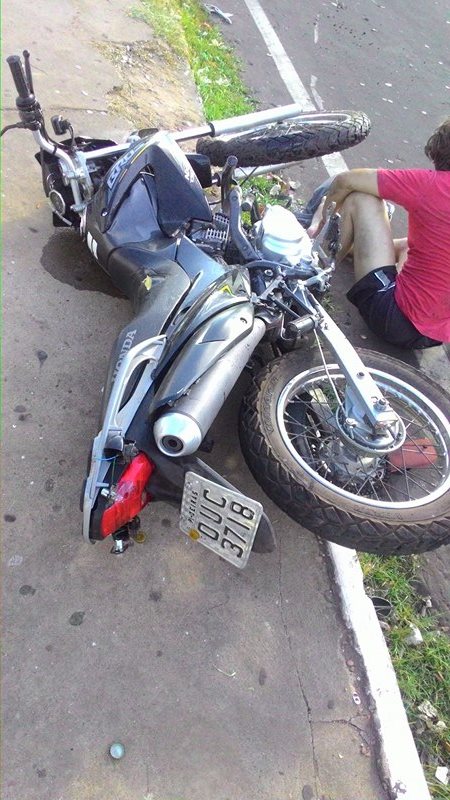 Colisão entre motos deixou homem morto (Crédito: Reprodução)