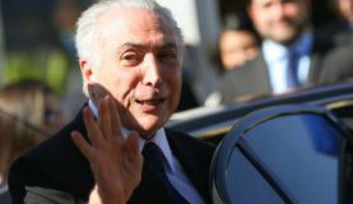 Presidente interino Michel Temer participou de almoço com parlamentares da Frente Parlamentar da Agropecuária (Crédito: Agência Brasil)