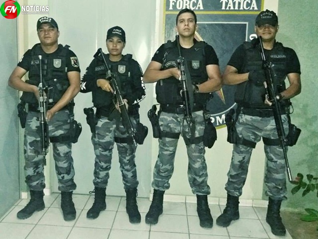 Polícia que realizou a prisão (Crédito: Reprodução)