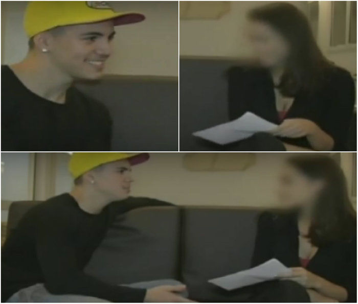 Cenas da entrevista com Biel (Crédito: Reprodução)