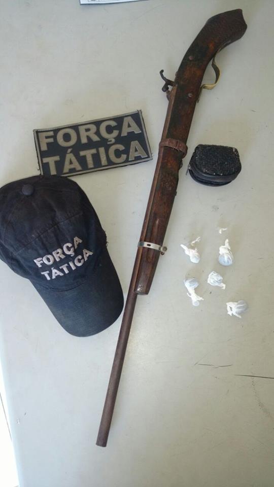 Arma apreendida (Crédito: Reprodução)