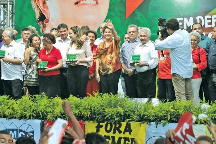 Presidente afastada Dilma Rousseff em Teresina (Crédito: Kelson Fontinele)