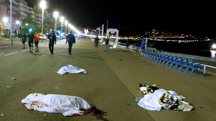 Caminhão atropelou multidão em Nice (Crédito: AFP)