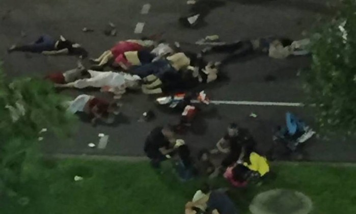 Caminhão atropelou multidão em Nice (Crédito: AFP)
