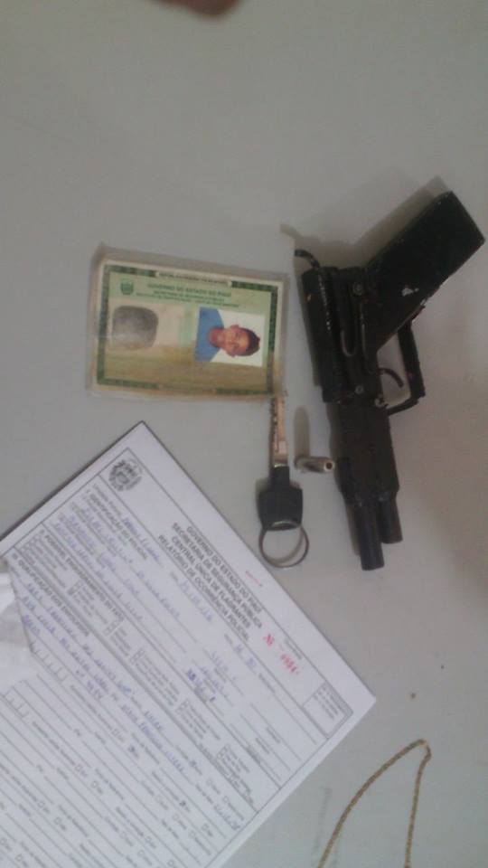 Arma apreendida (Crédito: Reprodução)
