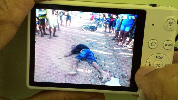Vítima morreu na hora (Crédito: Reprodução)