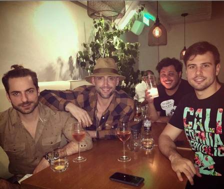 Majella, o namorado, Paulo Gustavo e o marido, Thales Bretas (Crédito: Reprodução/ Instagram)