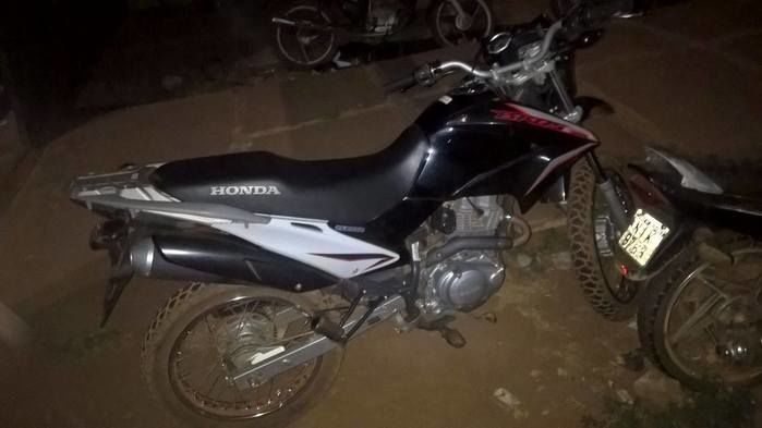 Moto foi recuperada nesta segunda-feira (Crédito: Riachão net)
