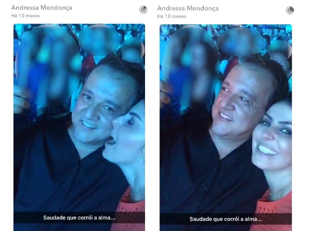 Publicação da mulher de Cachoeira (Crédito: Reprodução)
