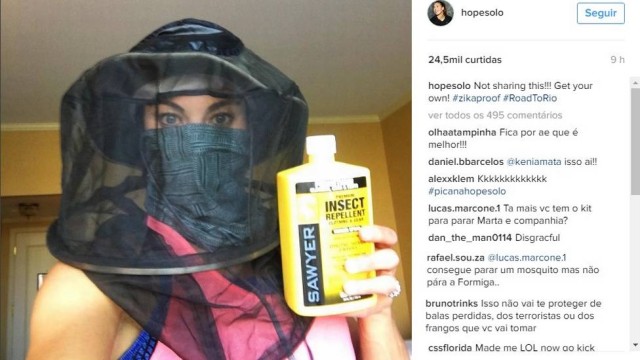 Publicação de Hope Solo (Crédito: Reprodução)