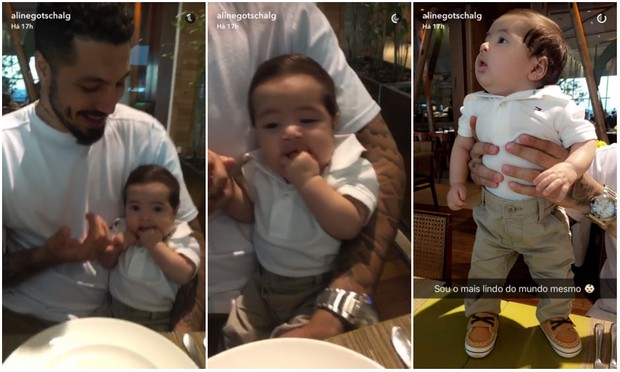 Filho de Aline Gotschalg (Crédito: Reprodução)
