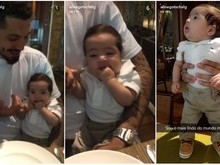 Aline Gotschalg posta foto do filho: