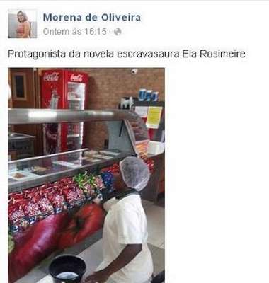Post feito pela gerente