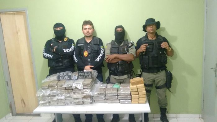 Apreensão de drogas no Piauí (Crédito: Reprodução)