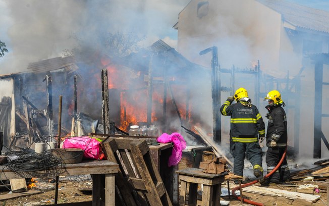 A casa do idoso ficou toda destruída