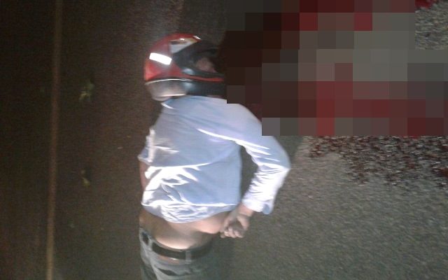 Idoso morreu no local (Crédito: Reprodução)