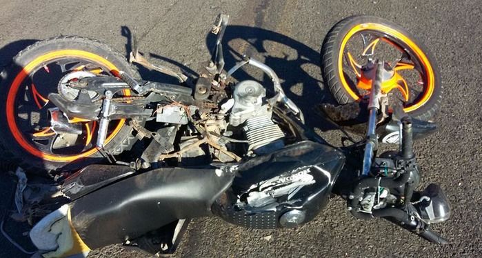 Moto da vítima (Crédito: Reprodução)