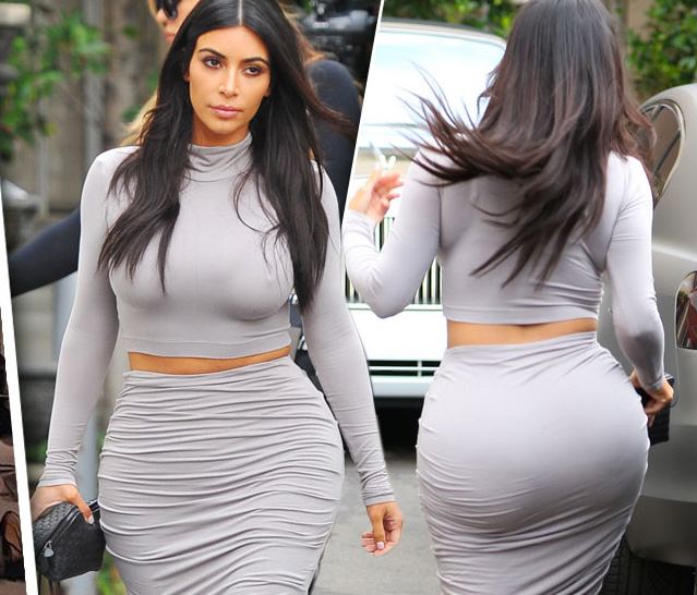 Imagem mostra que Kim usava calcinha de enchimento (Crédito: O Fuxico)