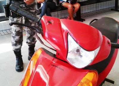 Moto foi recuperada após denúncia (Crédito: PM-PI)