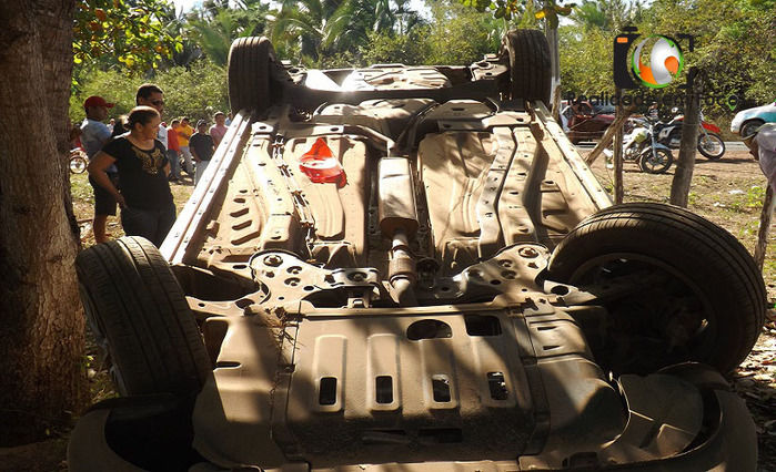 Colisão de carro com moto deixa um morto e dois feridos em JF (Crédito: Reprodução)