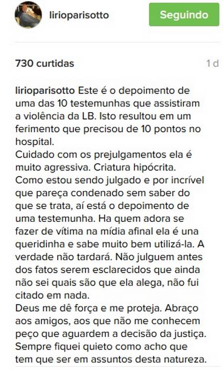 Empresário negou que agrediu Brunet (Crédito: Divulgação)