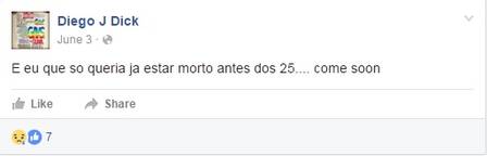 Postagem de estudante (Crédito: Reprodução)