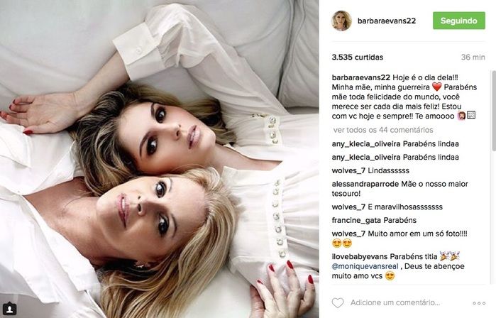 Homenagem para aniversário de Monique Evans (Crédito: Reprodução)