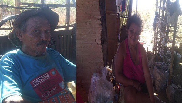 Casal mora há um ano no local