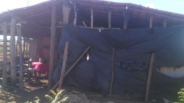 Casa não possui paredes