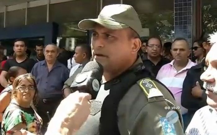 Polícia presente no local (Crédito: Reprodução/TV Meio Norte)