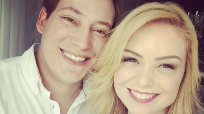 Felipe Garcia e sua esposa Bianca Toledo