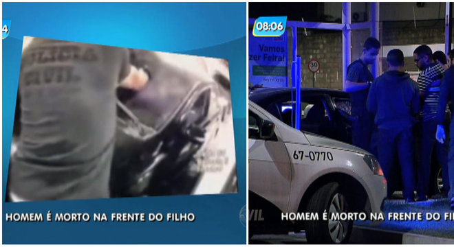 Homem foi assassinado na frente do filho de 8 anos