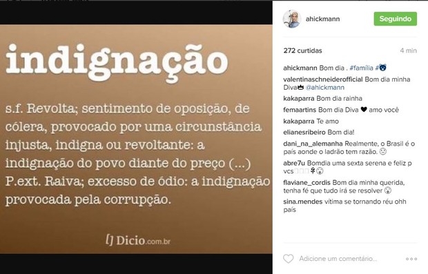 Imagem foi compartilhada no Instagram (Crédito: Reprodução)