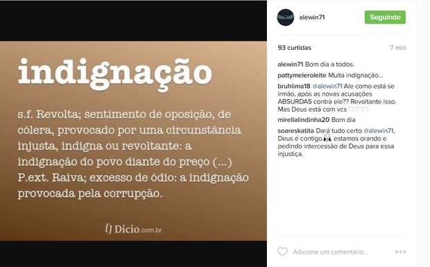 Imagem foi compartilhada no Instagram (Crédito: Reprodução)