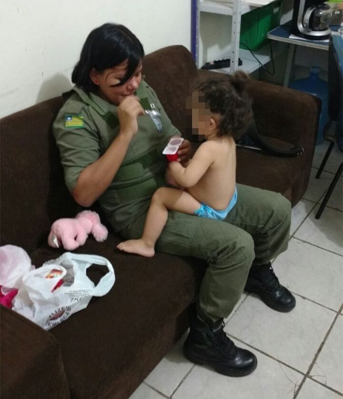 Criança foi resgatada (Crédito: Reprodução)