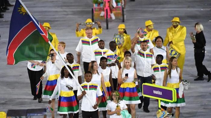 O boxeador Jonas Junias, da Namíbia, foi detido acusado de assédio (Crédito: AFP)