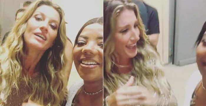 Gisele Bündchen canta funk em vídeo com Ludmilla (Crédito: Reprodução)