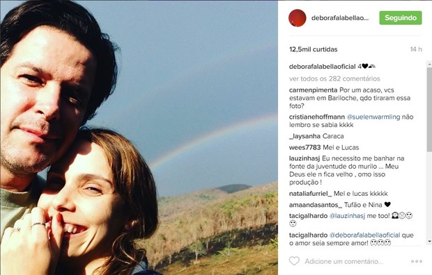 Murilo Benício faz homenagem e se declara para Débora Falabella (Crédito: Reprodução)