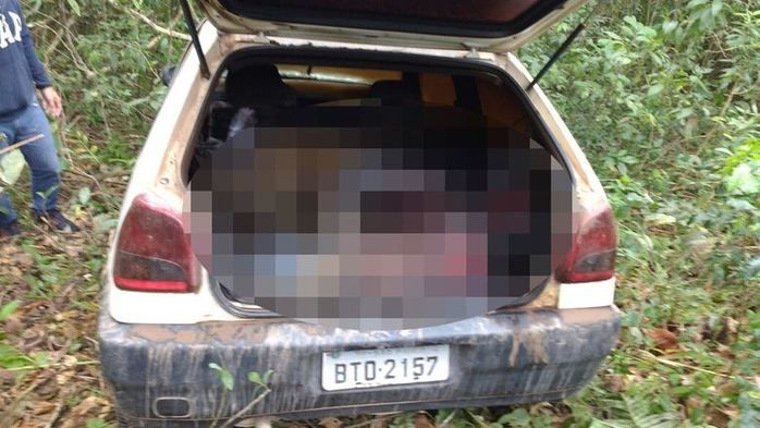 Casal desaparecido é encontrado carbonizado dentro de carro (Crédito: Reprodução)