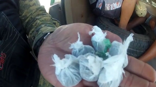 Droga apreendida com os dois acusados (Crédito: Rede Meio Norte)