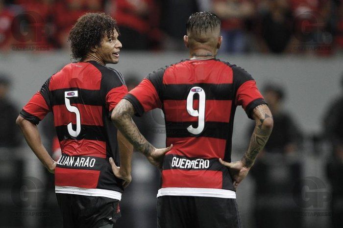 Arão e Guerrero desfalcam o Fla (Crédito: Divulgação)
