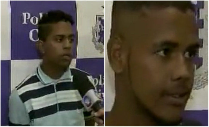 Jovens são presos e alegam que foram obrigados a praticar o crime (Crédito: Reprodução)