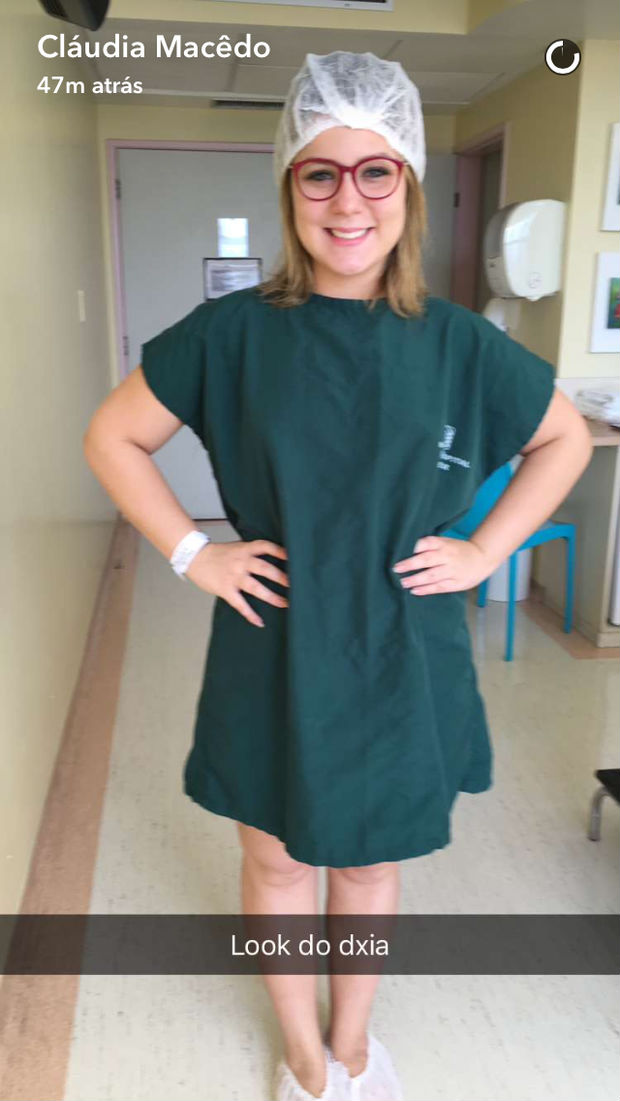 Cacau posta foto antes de se submeter a cirurgia estética (Crédito: Reprodução)