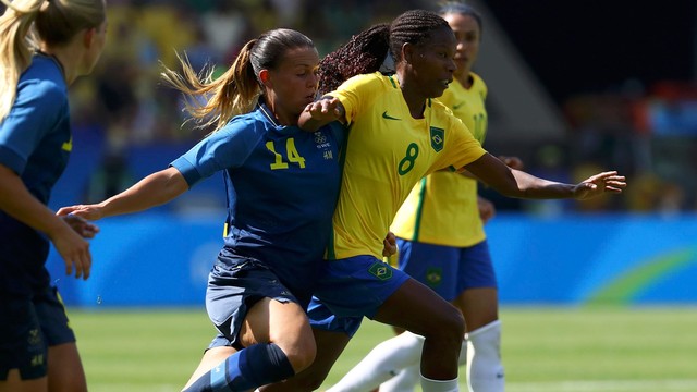 Brasil perde para a Suécia nos pênaltis e disputará o bronze (Crédito: Reprodução)