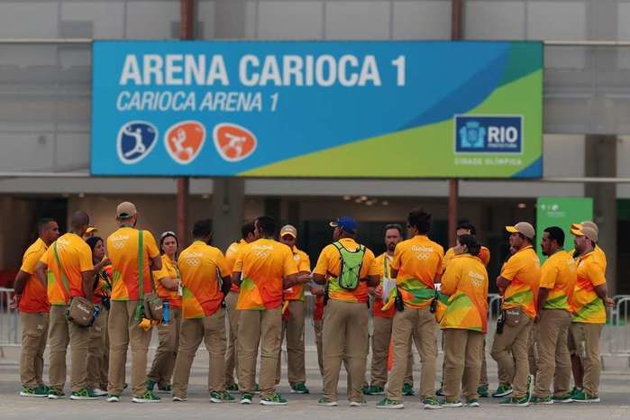 Apenas 35 mil dos 50 mil voluntários continuam na Rio 2016 (Crédito: Getty)
