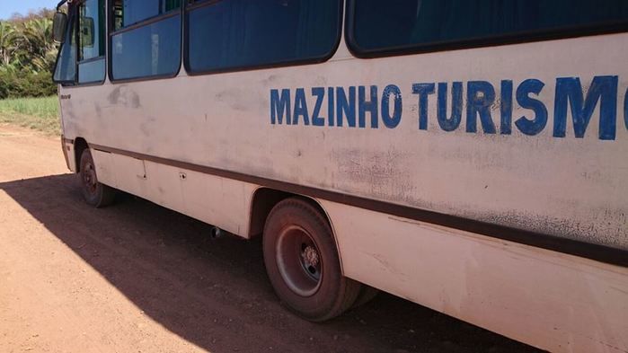 Ônibus da empresa Mazinho Tur (Crédito: José Carneiro/ Arquivo Pessoal)