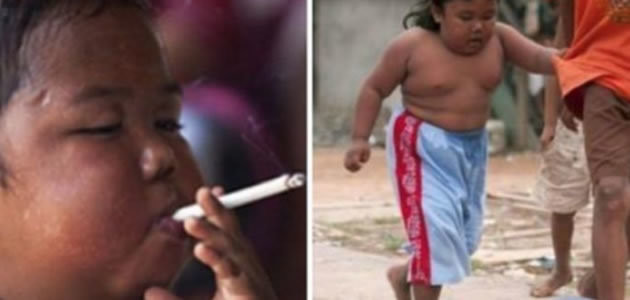Saiba como está a criança que fumava 40 cigarros por dia