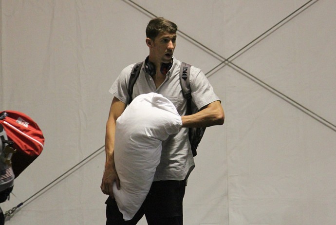 Michael Phelps desembarca no Rio (Crédito: Fabrício Marques)