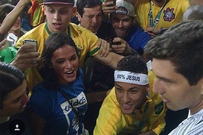 Encontro dos dois agitou as redes sociais (Crédito: Reprodução)