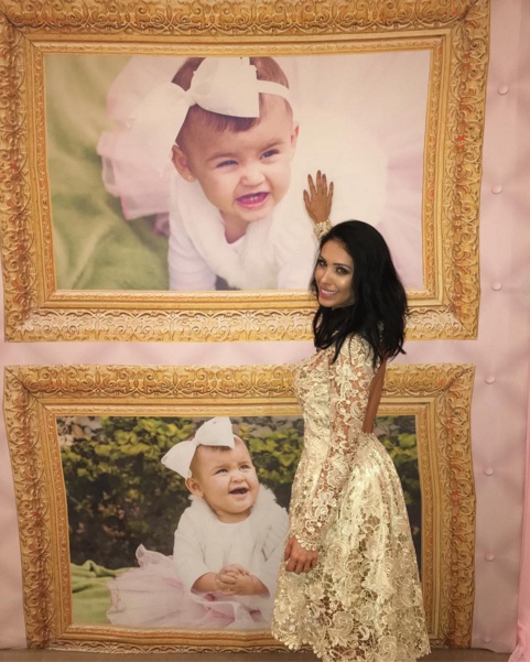 Bella Falconi celebra o aniversário de um ano da filha (Crédito: Reprodução)
